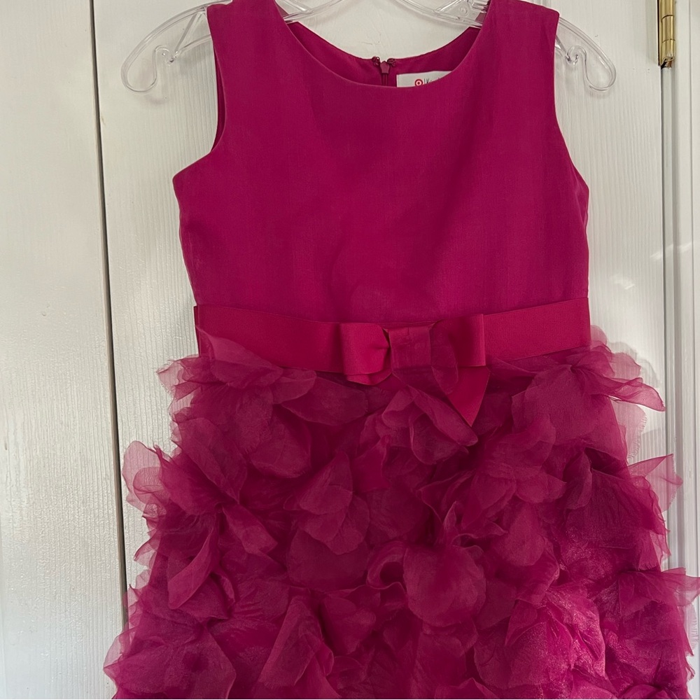 Beautiful Neiman Marcus Marchesa Raspberry Dress Girls size large.  Like new